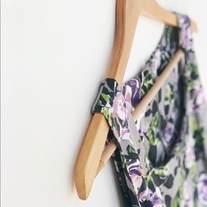 APT 9 grey floral dress w/pockets size 10